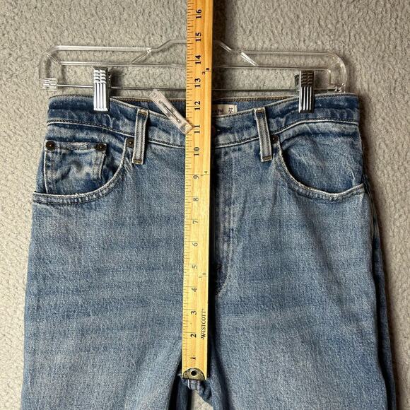 Abercrombie & Fitch Jeans Womens 27/4 Blue '90s Straight Ultra High Rise Jeans - Picture 4 of 9